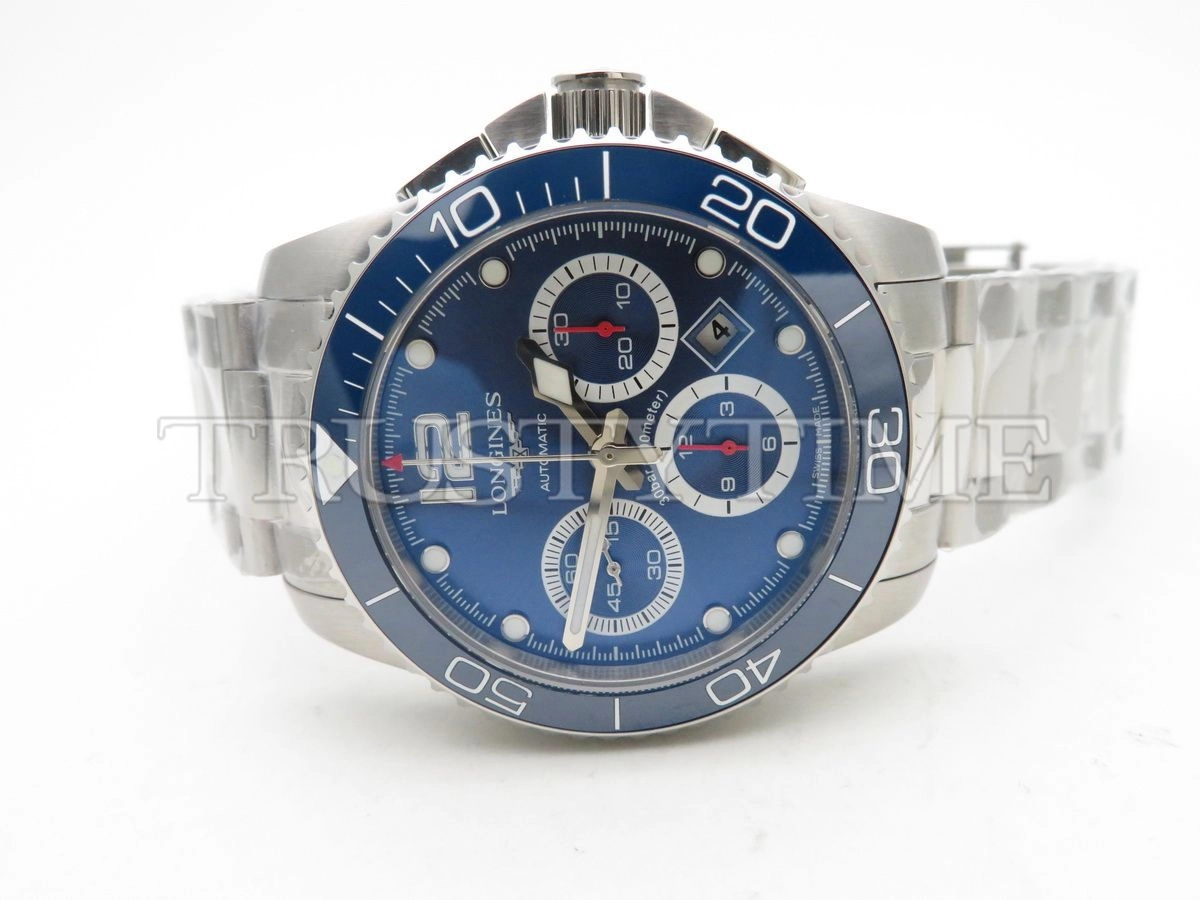 Копия часов Longines Sport Hydroconquest Automatic Chronograph 43mm L3.883.4.96.6 Арт.LN-0268