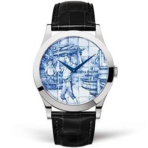 Копия часов Patek Philippe Calatrava Azulejos 38,5 mm 5089G-061 Арт.PP-0762
