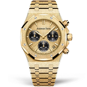 Копия часов Audemars Piguet Royal Oak Frosted Gold Selfwinding Chronograph 26240BA.GG.1324BA.01 Арт.AP-1189