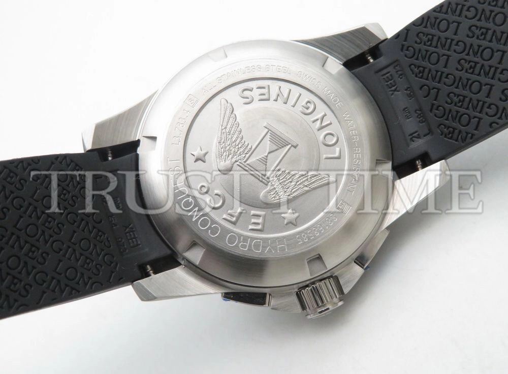 Копия часов Longines Sport Hydroconquest Automatic Chronograph 43mm L3.883.4.56.9 Арт.LN-0269