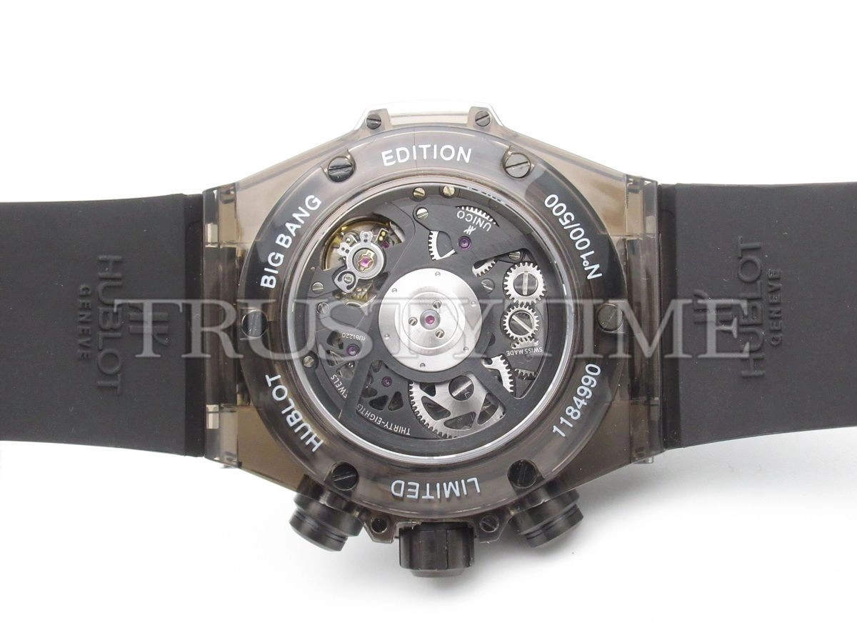 Копия часов Hublot Big Bang Unico All Black Sapphire Galaxy 45mm 411.JB.4901.RT.4098 Арт.HB-0434