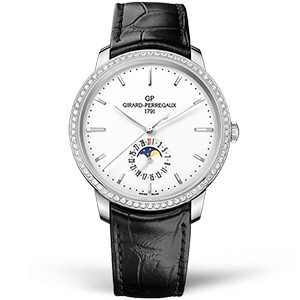 Копия часов Girard Perregaux 1966 Date and Moon Phases 49545D11A131-BB60 Арт.GP-0475