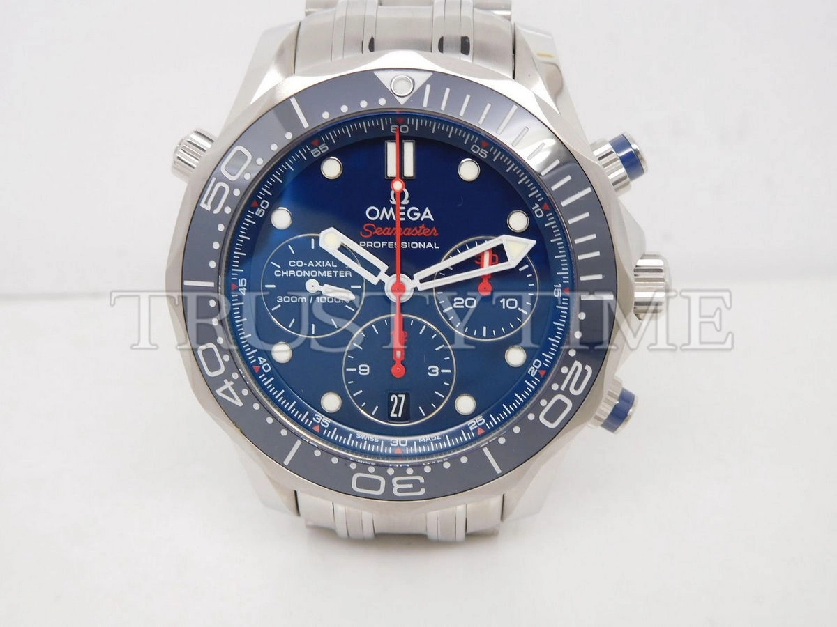 Копия часов Omega Seamaster Diver 300m Co‑Axial Chronometer Chronograph 44mm 212.30.44.50.03.001 Арт.OM-0714