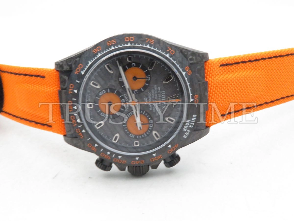 Копия часов Rolex Cosmograph Daytona DIW Carbon Orange Арт.RX-1919