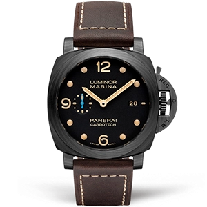 Копия часов Panerai Luminor 1950 3 Days Automatic Carbotech 44mm PAM00661 Арт.PN-0716