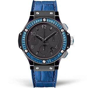 Копия часов Hublot Big Bang Black Tutti Frutti Black Black Blue 41mm 341.CL.1110.LR.1907 Арт.HB-1053