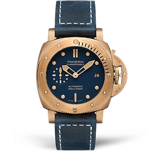 Копия часов Panerai Submersible Bronzo Blu Abisso 42mm PAM01074 Арт.PN-0874
