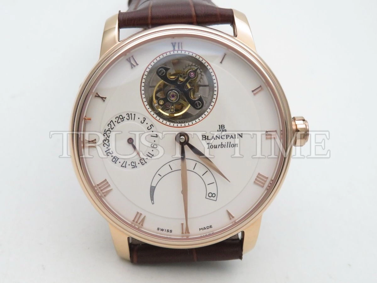 Копия часов Blancpain Villeret Complicated Tourbillon 6025-3642-55B Арт.BP-0337