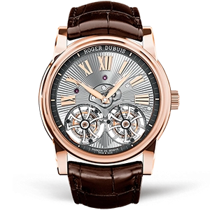 Копия часов Roger Dubuis Hommage Double Flying Tourbillon 45mm RDDBHO0563 Арт.RG-0473