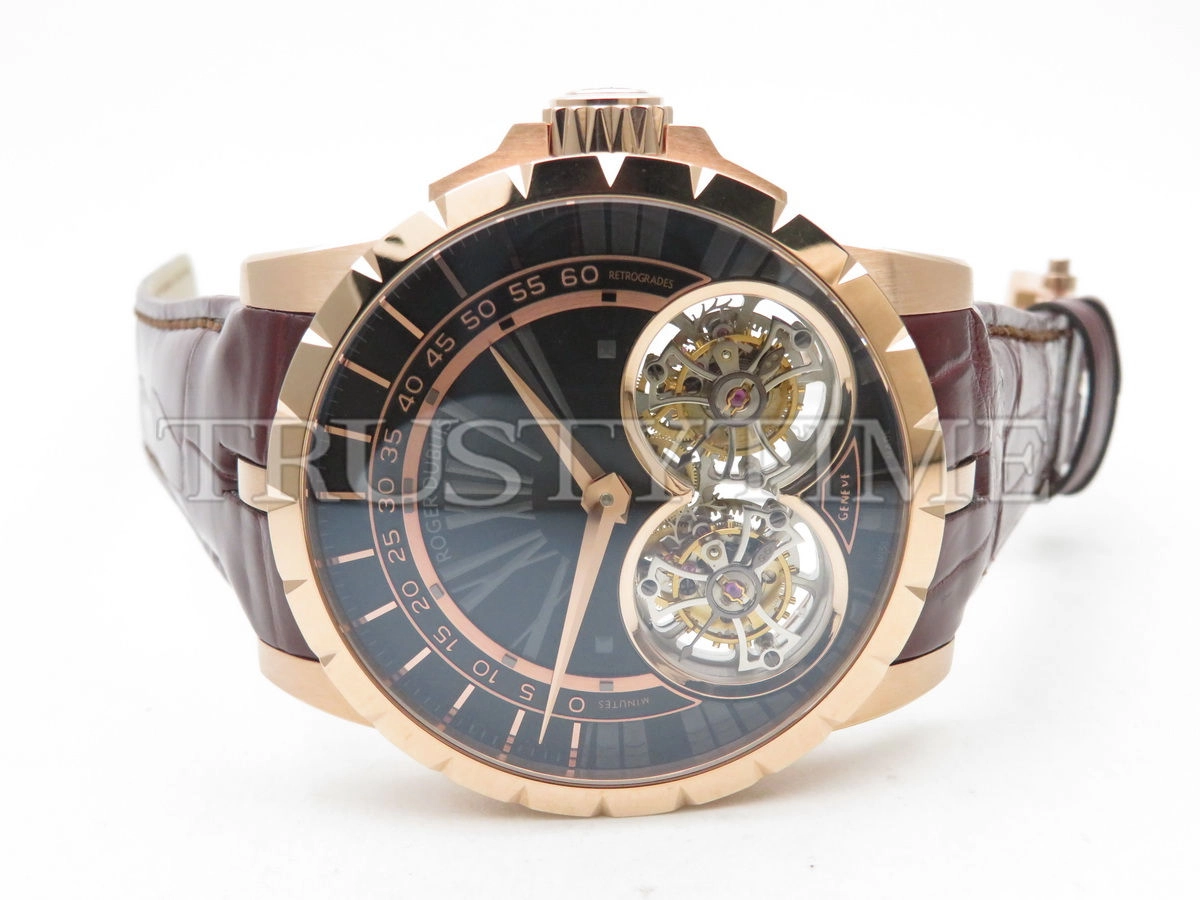 Копия часов Roger Dubuis Excalibur Double Flying Tourbillon 45mm RDDBEX0280 Арт.RG-0420