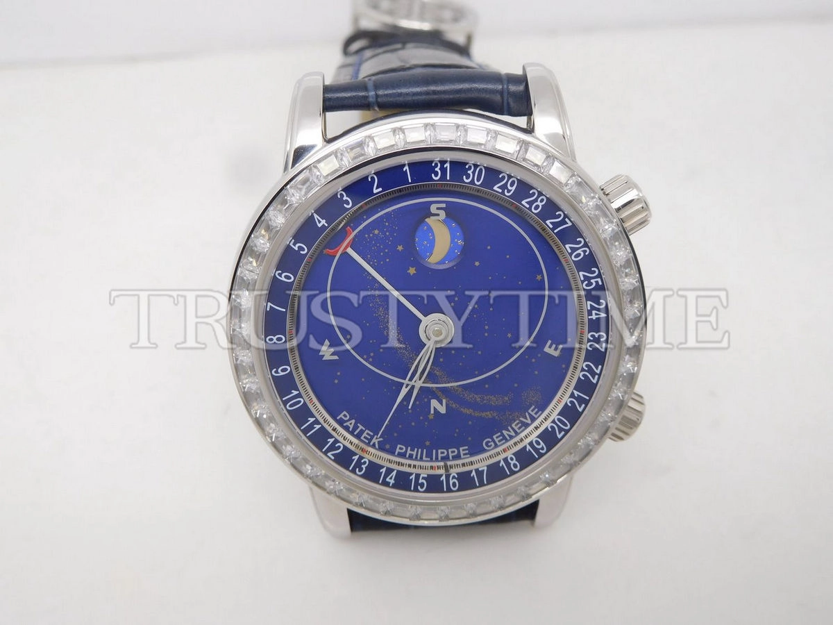 Копия часов Patek Philippe Grand Complications Celestial Sky Moon 44mm 6104G-001 Арт.PP-0444