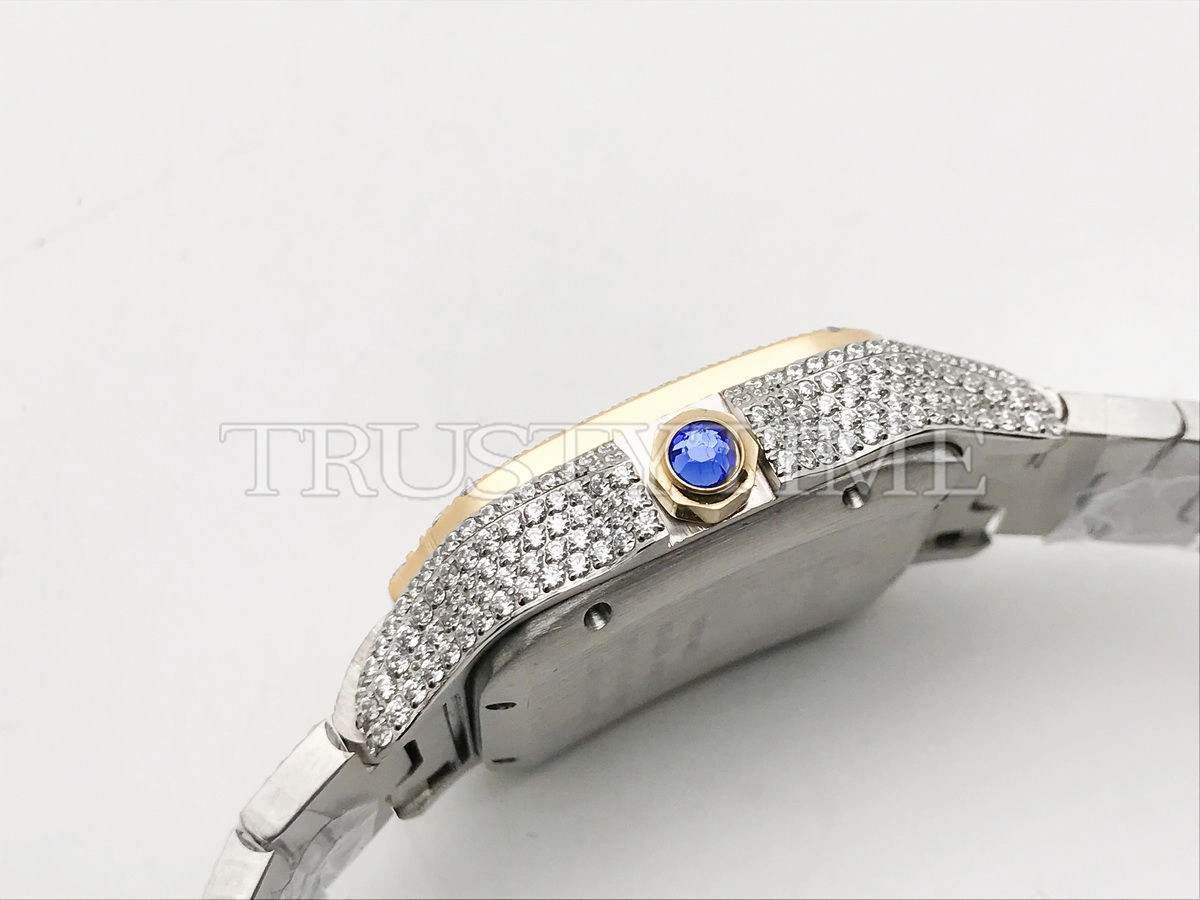 Копия часов Cartier Santos De Cartier 40 W2SA0009 Diamonds Арт.CR-0938