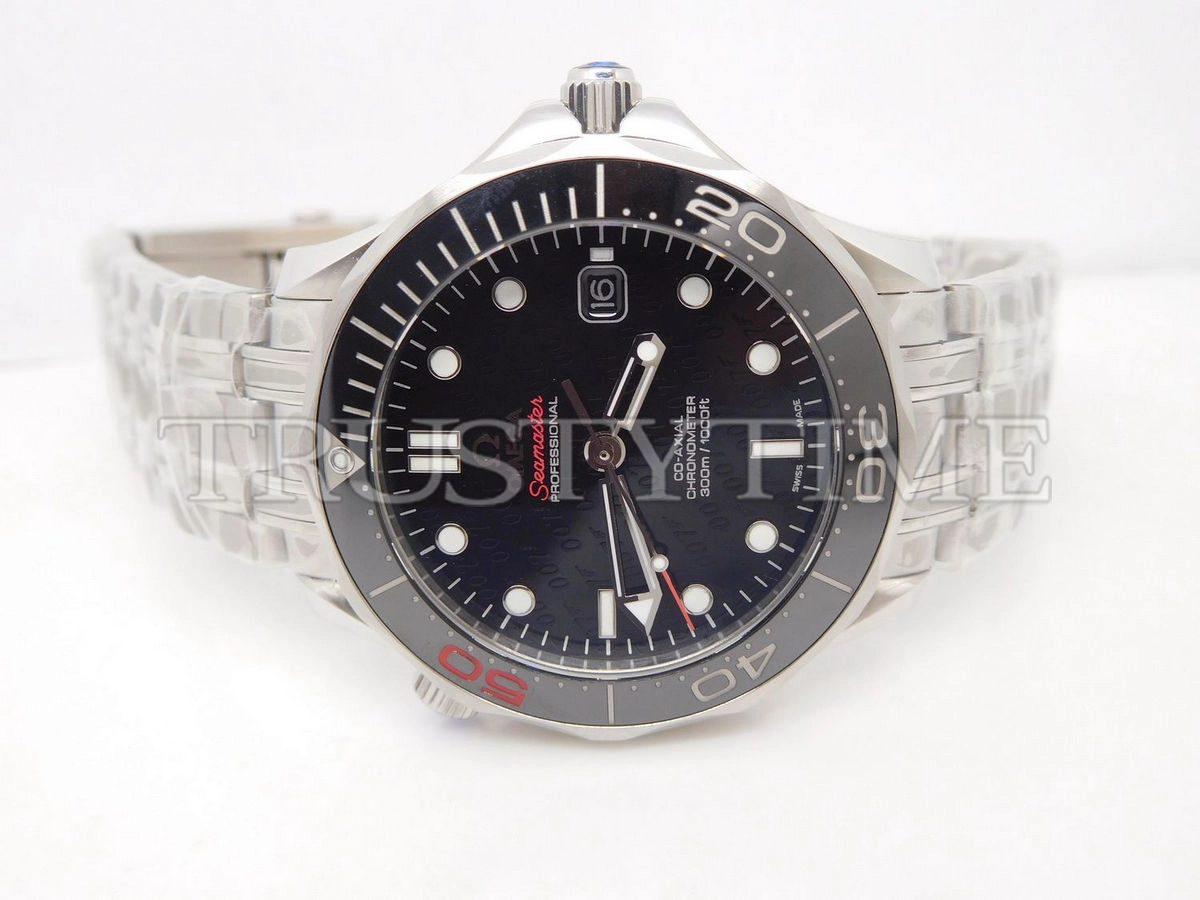 Копия часов Omega Seamaster Diver 300m Co-Axial Chronometer James Bond 50th Anniversary 41mm 212.30.41.20.01.005 Арт.OM-0718