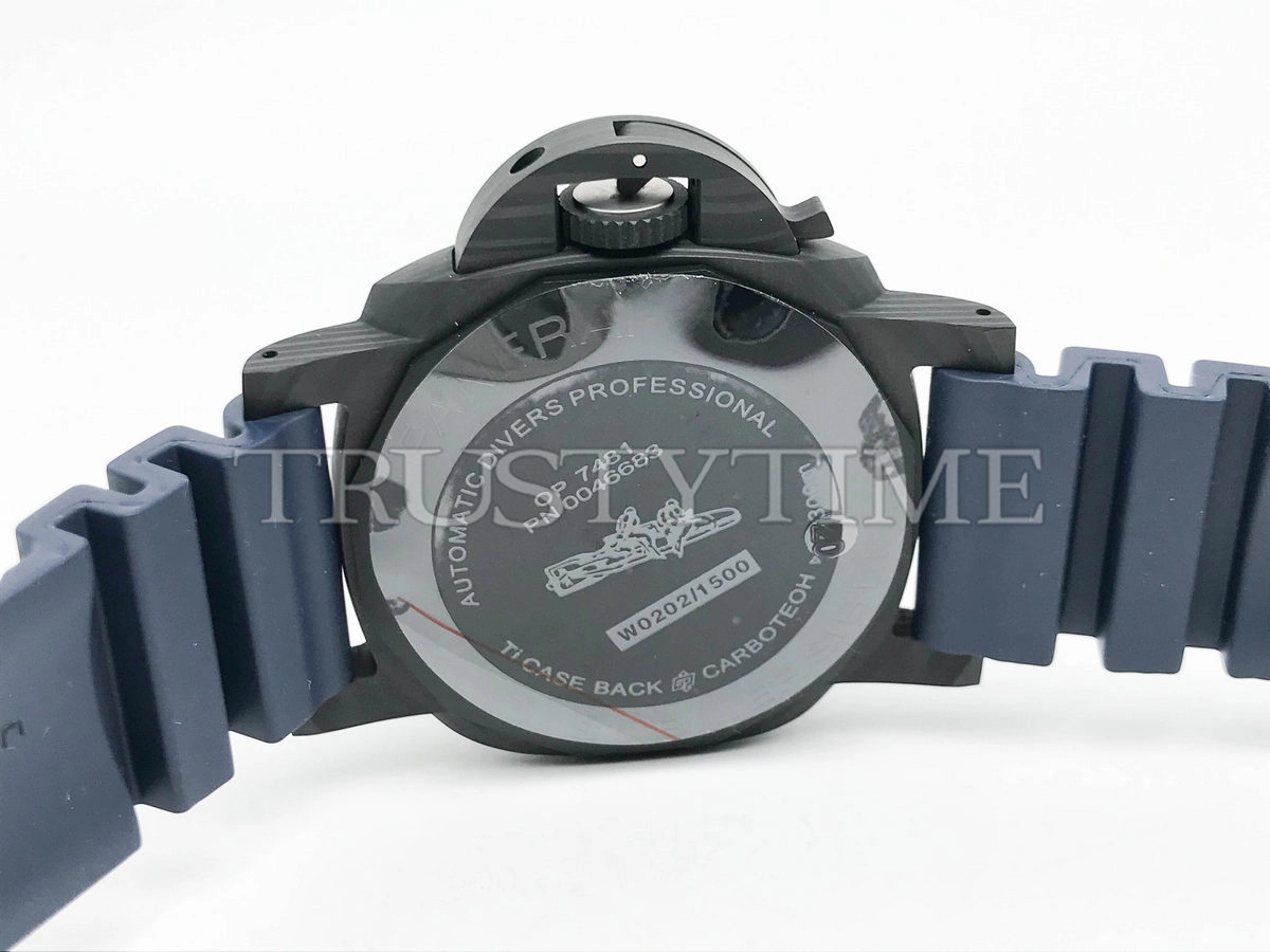 Копия часов Panerai Submersible QuarantaQuattro Carbotech Blu Abisso 44mm PAM01232 Арт.PN-0866