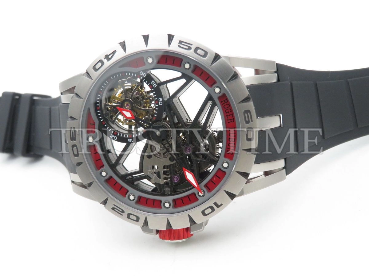 Копия часов Roger Dubuis Excalibur Spider Skeleton Flying Tourbillon 45mm RDDBEX0545 Арт.RG-0421