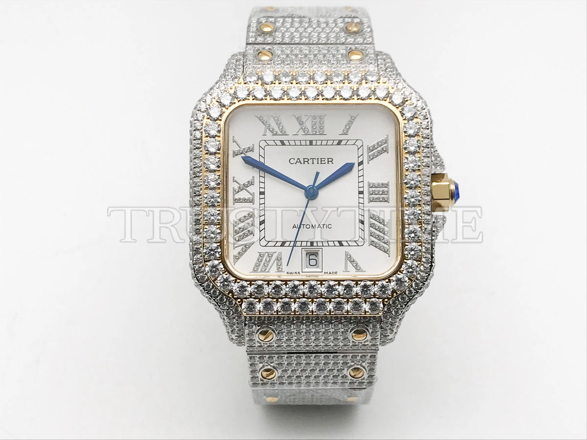 Копия часов Cartier Santos De Cartier 40 W2SA0009 Diamonds Арт.CR-0935