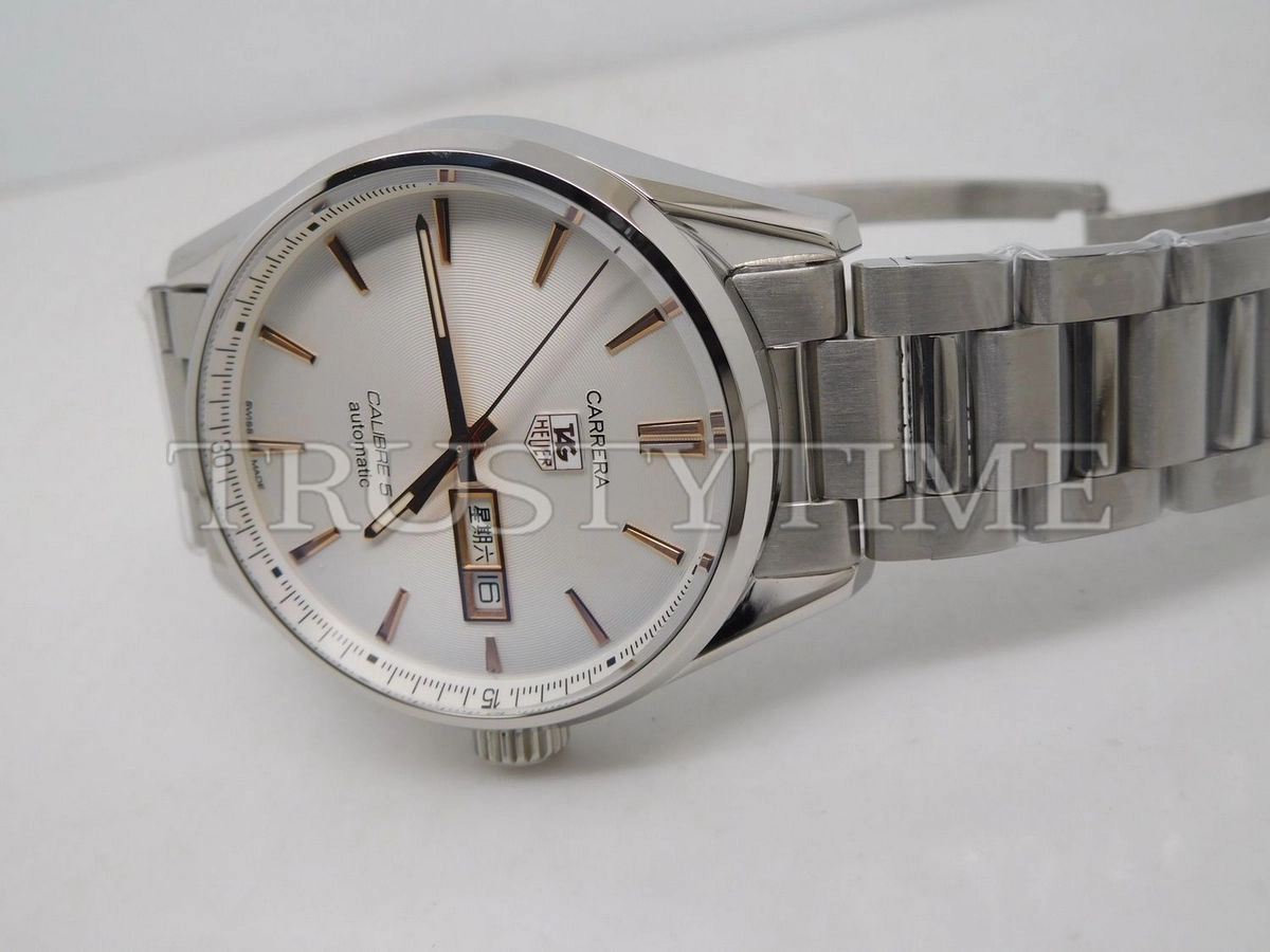 Копия часов Tag Heuer Carrera Calibre 5 Day Date 41mm WAR201D.BA0723 Арт.TG-0432