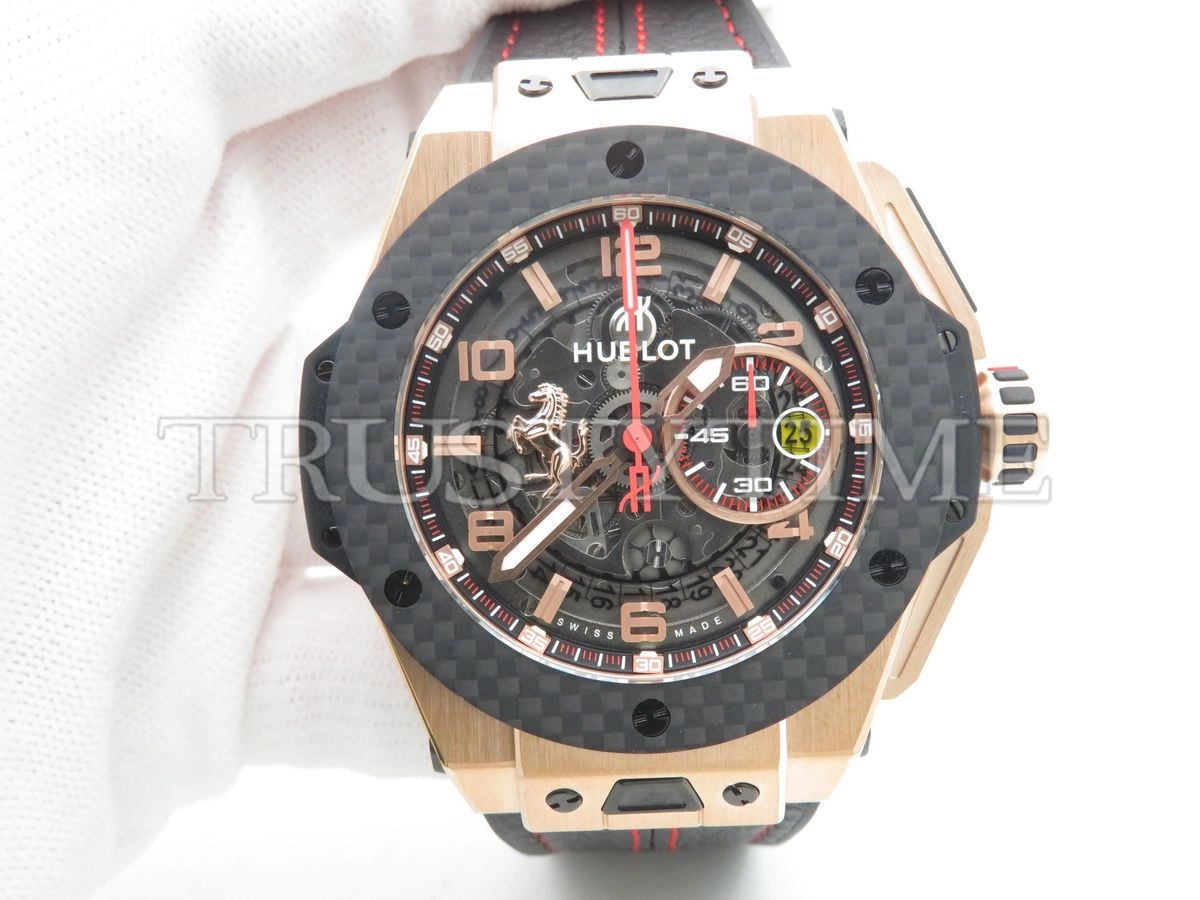 Копия часов Hublot Big Bang Ferrari "King Carbon Gold" 401.OQ.0123.VR Арт.HB-0421