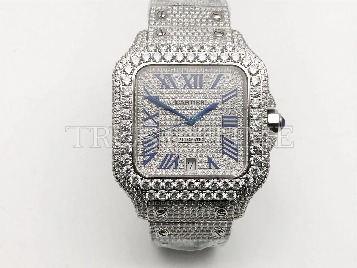 Копия часов Cartier Santos De Cartier 40 WSSA0018 Diamonds Арт.CR-0927