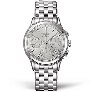 Копия часов Longines Elegance Flagship Chronograph 39mm L4.803.4.72.6 Арт.LN-0332
