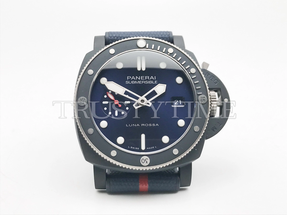 Копия часов Panerai Submersible QuarantaQuattro Luna Rossa Ti-Ceramitech™ PAM01466 Арт.PN-0917