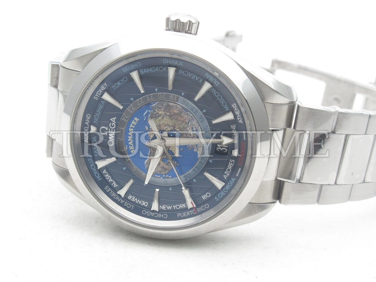 Копия часов Omega Seamaster Aqua Terra Co-axial Master Chronometer GMT Worldtimer 43mm 220.10.43.22.03.001 Арт.OM-0800