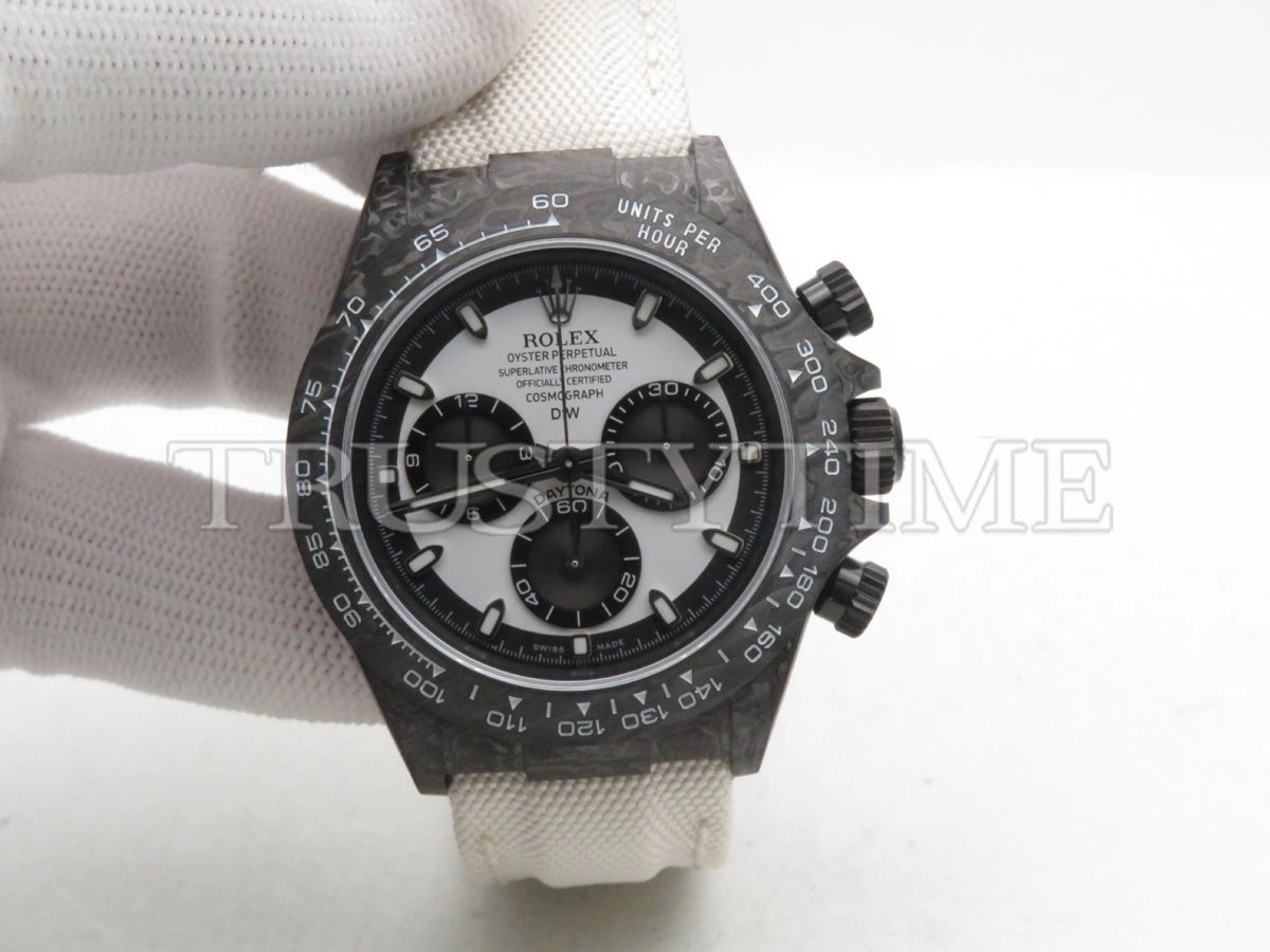 Копия часов Rolex Cosmograph Daytona DIW Carbon Cream Арт.RX-1885