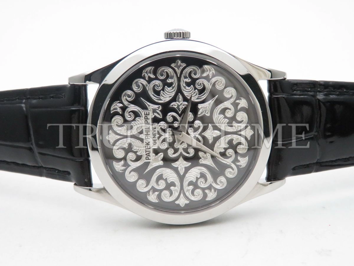 Копия часов Patek Philippe Calatrava Volutes & Arabesques 38mm 5088P-001 Арт.PP-0385