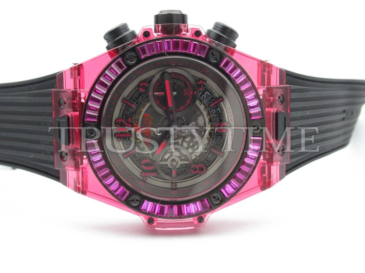 Копия часов Hublot Big Bang Unico Red Sapphire Baguettes 45mm 411.JR.4901.RT.1902 Арт.HB-0436