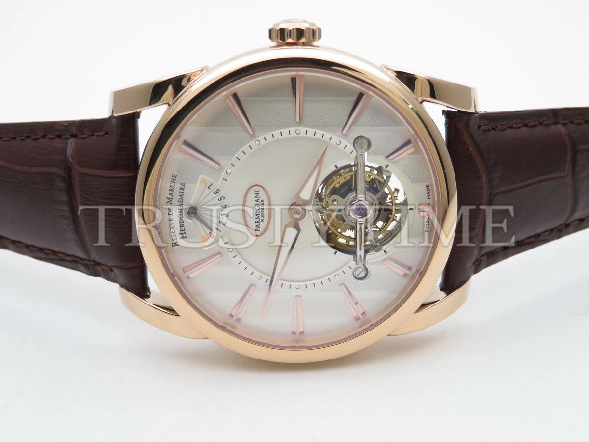 Копия часов Parmigiani Fleurier Tonda Tourbillon Rose Gold Silver PFH251-1000100-HA1241 Арт.PF-0634