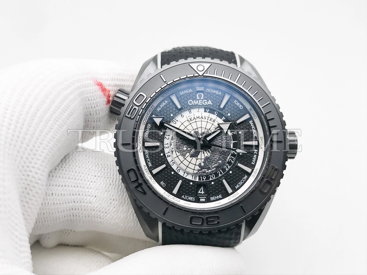Копия часов Omega Seamaster Planet Ocean 600M Black Ceramic 45.5mm 215.92.46.22.01.007 Арт.OM-1033