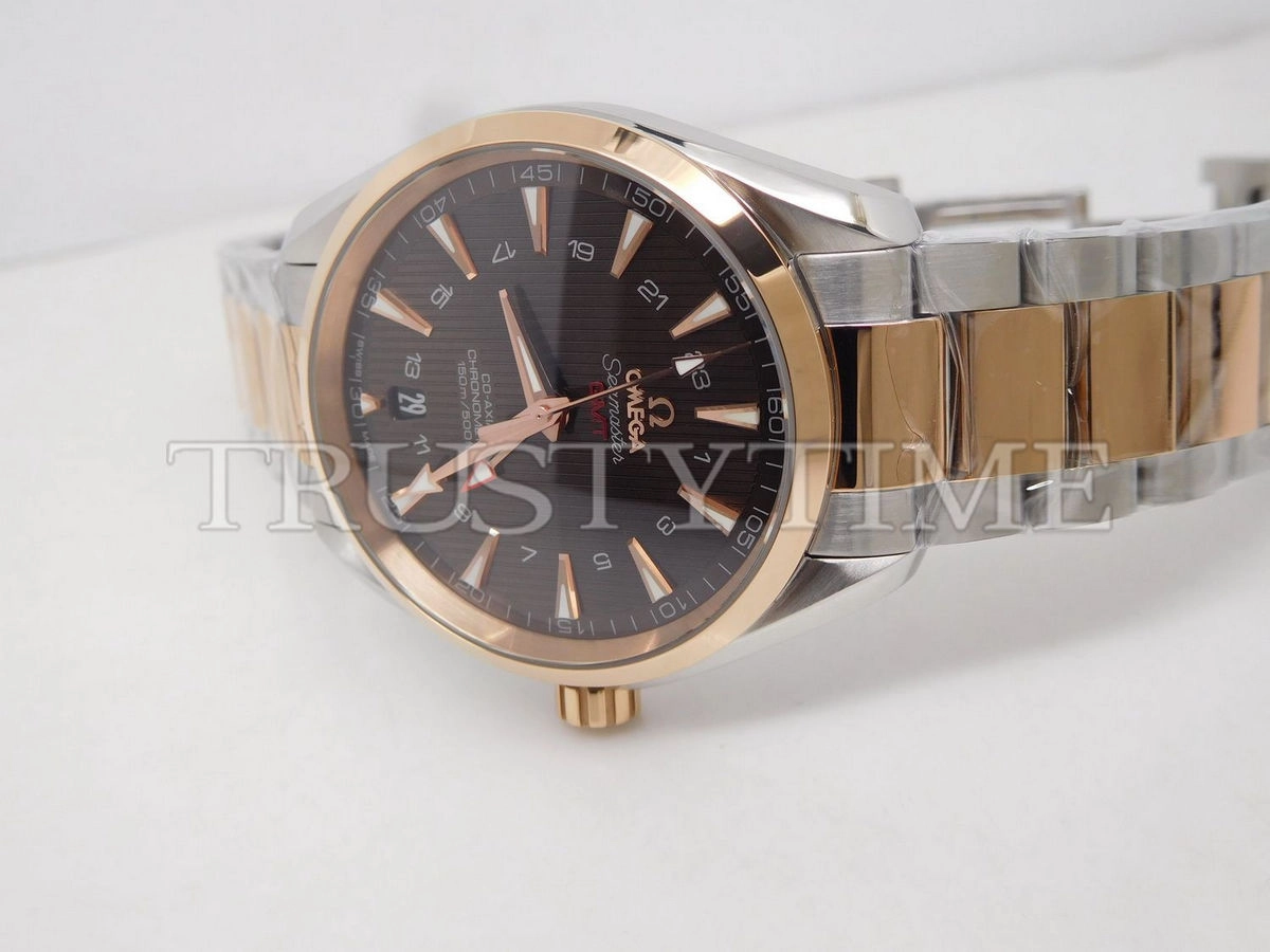 Копия часов Omega Seamaster Aqua Terra 150m Co-Axial Gmt 43mm 231.20.43.22.06.003 Арт.OM-0434