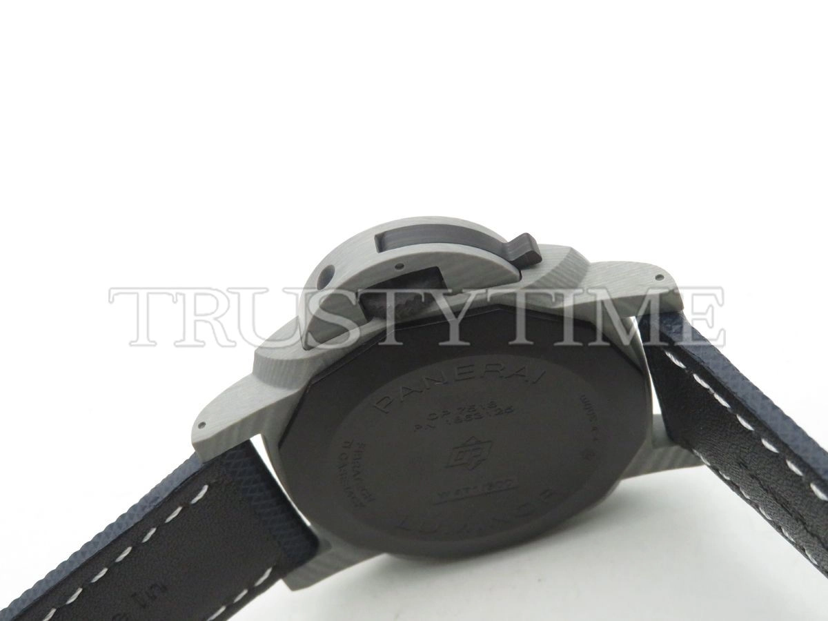 Копия часов Panerai Luminor 1950 3 Days Fibratech Volcano Blu 44mm PAM01663 Арт.PN-0823