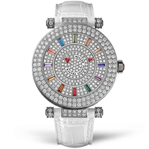 Копия часов Franck Muller Ladies Collection Round Double Mystery 42-DM-COL-DRM-D-2R-CD Арт.FM-0677