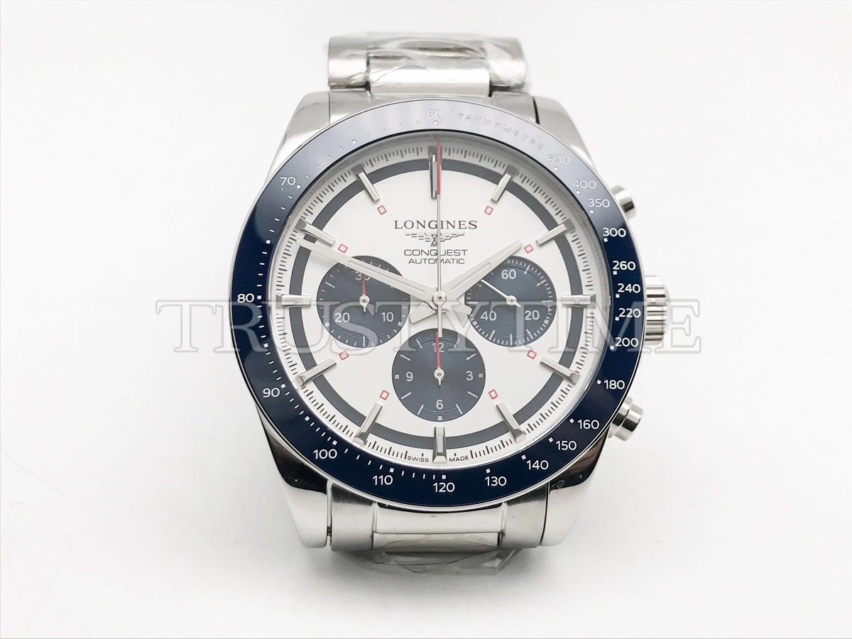 Копия часов Longines Conquest Chronograph 42 L3.835.4.98.6 Арт.LN-0423