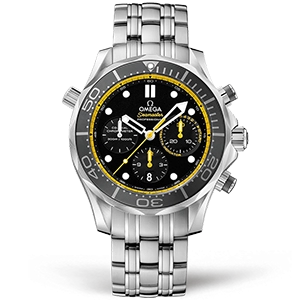 Копия часов Omega Seamaster Diver 300m Co‑Axial Chronometer Chronograph 44mm 212.30.44.50.01.002 Арт.OM-0712
