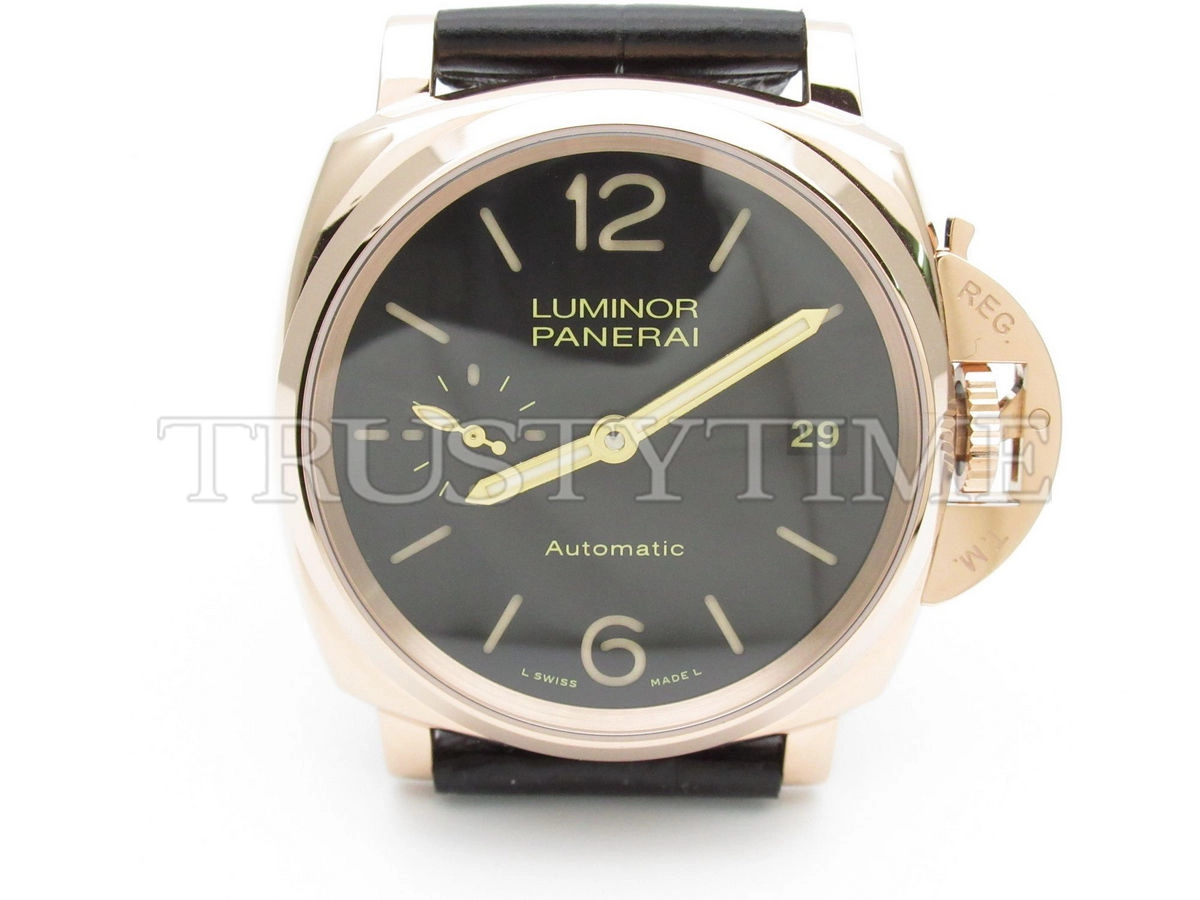Копия часов Panerai Luminor Due 3 Days Automatic Oro Rosso 38 mm PAM00908 Арт.PN-0702