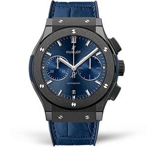 Копия часов Hublot Classic Fusion Chronograph Ceramic 45mm 521.CM.7170.LR Арт.HB-0937