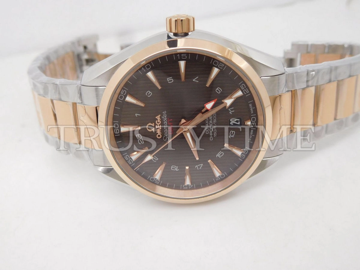 Копия часов Omega Seamaster Aqua Terra 150m Co-Axial Gmt 43mm 231.20.43.22.06.003 Арт.OM-0434