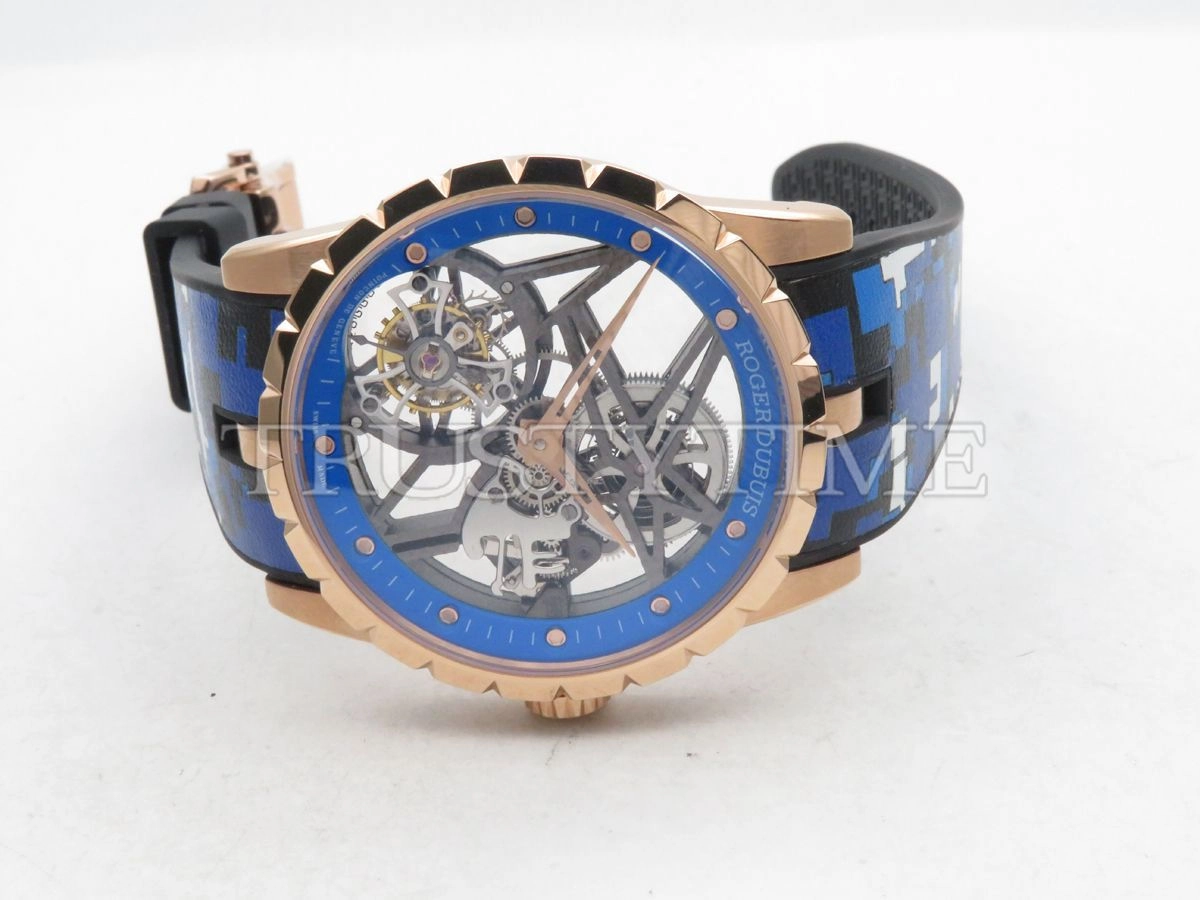 Копия часов Roger Dubuis Excalibur Skeleton Flying Tourbillon Арт.RG-0447