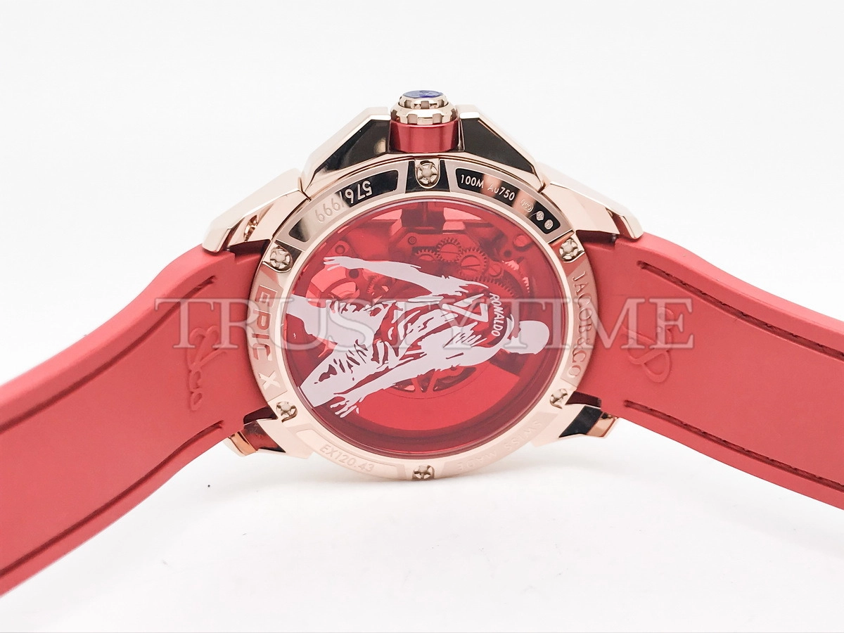 Копия часов Jacob & Co Epic X Flight of CR7 Baguette EX120.43.BC.AB.ABRUA Арт.JC-0123