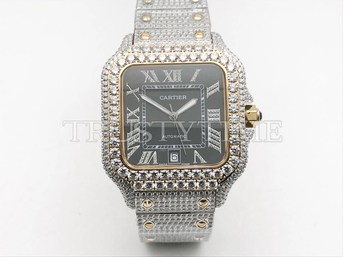 Копия часов Cartier Santos De Cartier 40 W2SA0009 Diamonds Арт.CR-0937