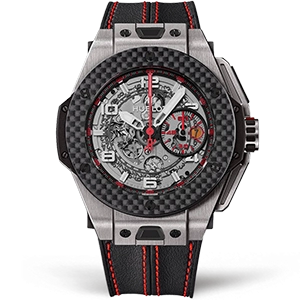 Копия часов Hublot Big Bang Ferrari "Titanium Carbon" 401.NQ.0123.VR Арт.HB-0422