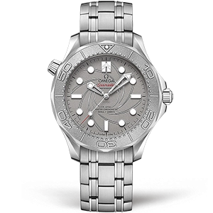 Копия часов Omega Seamaster Diver 300M Master Co-Axial Platinum Aston Martin Neiman Marcus 42mm 210.93.42.20.99.001 Арт.OM-0876