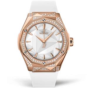 Копия часов Hublot Classic Fusion Orlinski King Gold White Alternative Pave 550.OS.2200.RW.1804.ORL20 Арт.HB-1195