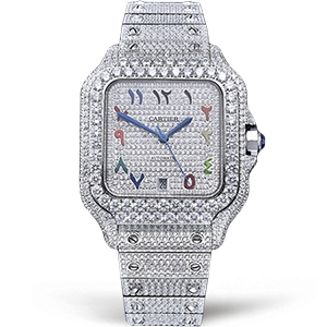 Копия часов Cartier Santos De Cartier 40 WSSA0018 Diamonds Арт.CR-0934