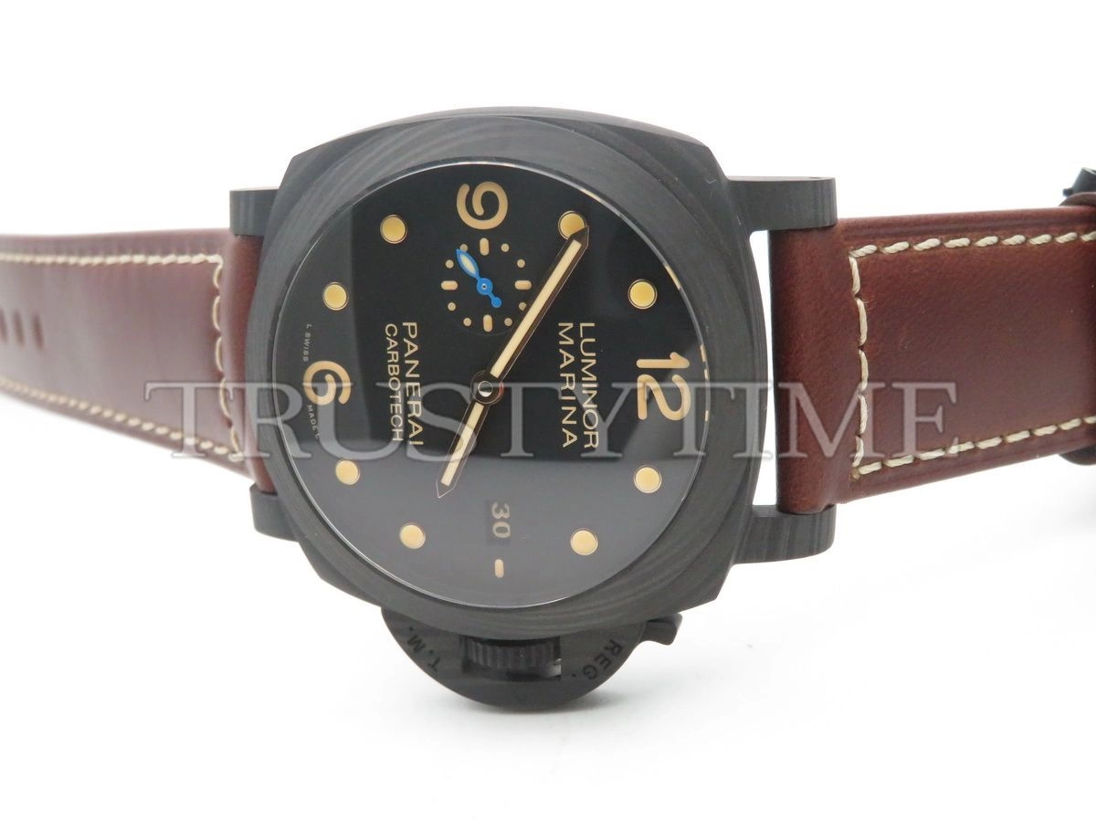 Копия часов Panerai Luminor 1950 3 Days Automatic Carbotech 44mm PAM00661 Арт.PN-0716