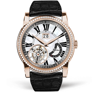 Копия часов Roger Dubuis Hommage Flying Tourbillon With Large Date 45mm RDDBHO0579 Арт.RG-0453
