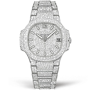 Копия часов Patek Philippe Nautilus Ladies 34mm 7021/1G-001 Арт.PP-0500