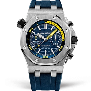 Копия часов Audemars Piguet Royal Oak Offshore Diver Chronograph Blue 26703ST.OO.A027CA.01 Арт.AP-0920